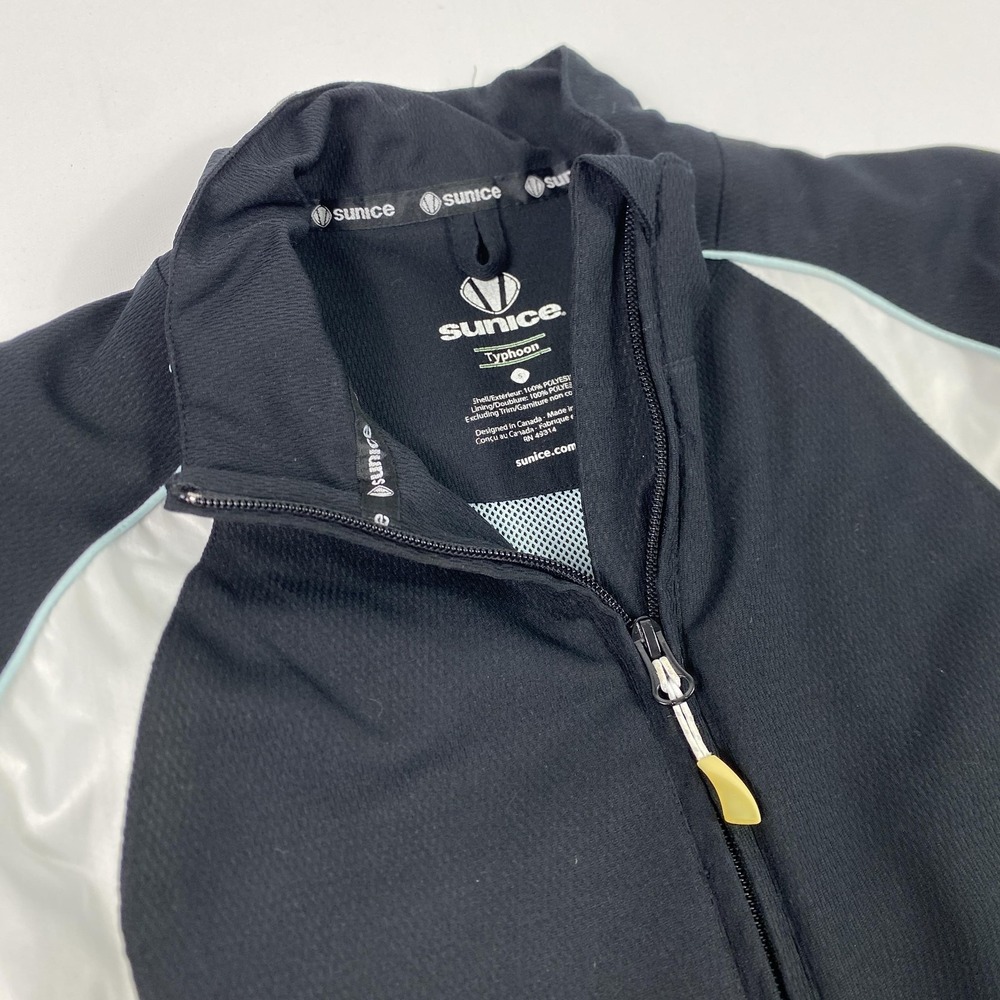 Sunice Typhoon Jacket Womens Small Black White Quarter Zip Golf Pullover Layer